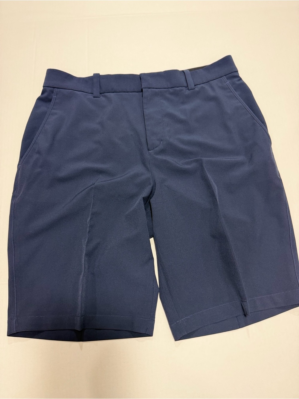 Nike Men's Navy Flat-Front Performance Shorts